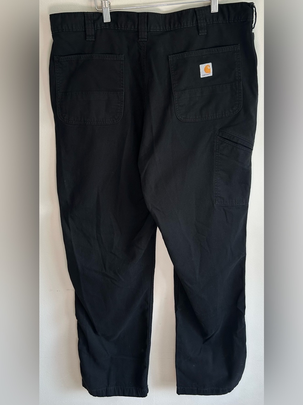 Carhartt Men’s Relaxed Fit Work Pants Size 40X32 Black Carpenter Pants Like New - Picture 5 of 10